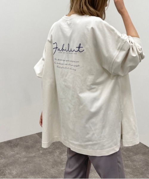 apres jour mignon(アプレジュールミニョン)の「アソートスリットロンT5 【ZOZOTOWN限定アイテム】(Tシャツ/カットソー・レディース・ブラック系その他/ブラック/アイボリー/ブラック系その他2/パープル/ホワイト系その他/ホワイト/オフホワイト/ホワイト系その他2・フリー/X-LARGE)」の3枚目の写真