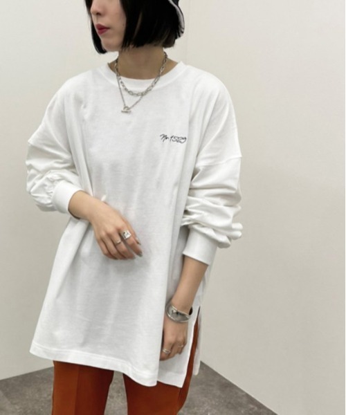 apres jour mignon(アプレジュールミニョン)の「アソートスリットロンT5 【ZOZOTOWN限定アイテム】(Tシャツ/カットソー・レディース・ブラック系その他/ブラック/アイボリー/ブラック系その他2/パープル/ホワイト系その他/ホワイト/オフホワイト/ホワイト系その他2・フリー/X-LARGE)」の10枚目の写真