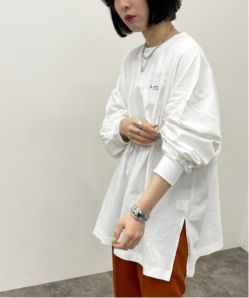 apres jour mignon(アプレジュールミニョン)の「アソートスリットロンT5 【ZOZOTOWN限定アイテム】(Tシャツ/カットソー・レディース・ブラック系その他/ブラック/アイボリー/ブラック系その他2/パープル/ホワイト系その他/ホワイト/オフホワイト/ホワイト系その他2・フリー/X-LARGE)」の11枚目の写真