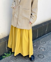 Kastane | タイプライターストレッチティアードスカート(スカート)