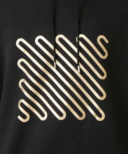 NEONSIGN（ネオンサイン）の「【NEONSIGN】Iconfoil Hoodie GLD（パーカー・メンズ・ブラック/ホワイト・44/46/48）」の5枚目の写真