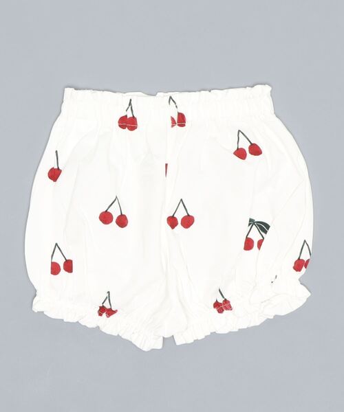 gelato pique（ジェラートピケ）の「【KIDS】チェリーモチーフ kids ショートパンツ（その他パンツ・キッズ・レッド・SMALL/MEDIUM/X-SMALL/XX-SMALL）」の2枚目の写真