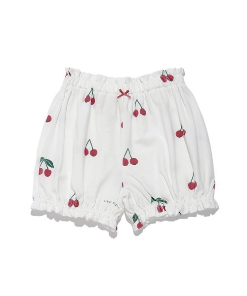 gelato pique（ジェラートピケ）の「【KIDS】チェリーモチーフ kids ショートパンツ（その他パンツ・キッズ・レッド・SMALL/MEDIUM/X-SMALL/XX-SMALL）」の3枚目の写真