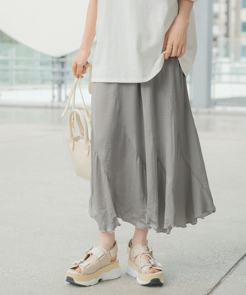 Heather(ヘザー)の「パネルキリカエマーメイドスカート 949142(スカート・レディース・グレー/ピンク/アイボリー・FREE)」の1枚目の写真