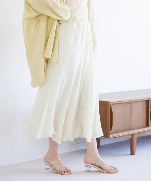 Heather(ヘザー)の「パネルキリカエマーメイドスカート 949142(スカート・レディース・グレー/ピンク/アイボリー・FREE)」の2枚目の写真