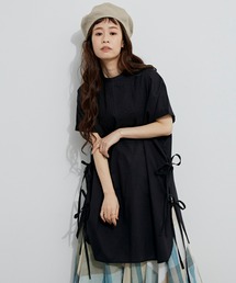 Libra Cue | ピンタックサイドリボンブラウス(シャツ/ブラウス)