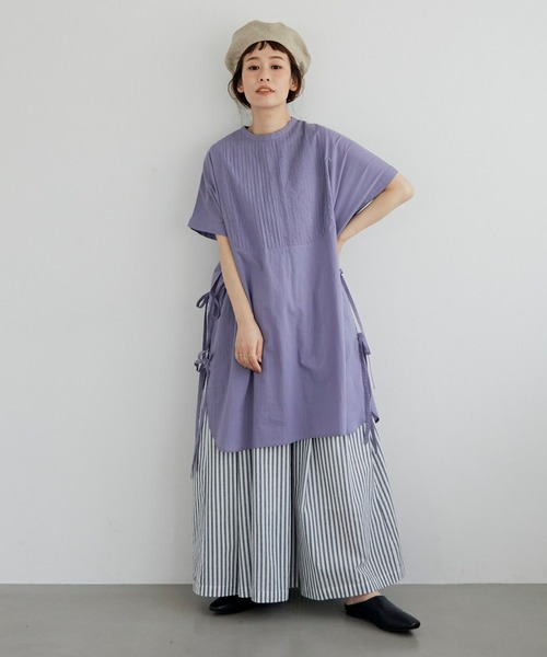 Libra Cue（リブラ キュー）の「ピンタックサイドリボンブラウス（シャツ/ブラウス・レディース・ホワイト/ブラック/パープル/ライトグリーン・FREE）」の14枚目の写真