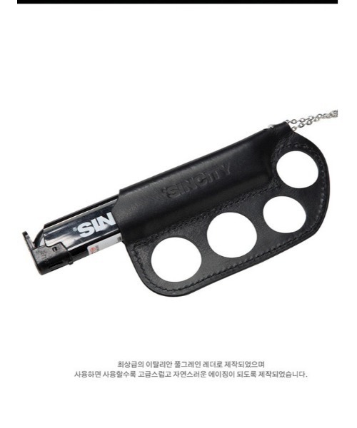 SINCITY（シンシティ）の「【SINCITY】SINCITY KNUCKLE NECKLACE（ネックレス・メンズ・ブラック・ONE SIZE）」の8枚目の写真