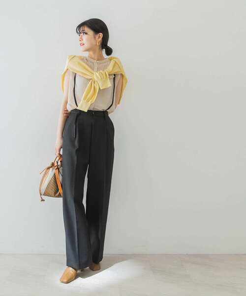 URBAN RESEARCH(アーバンリサーチ)の「サス付きストレートパンツ(その他パンツ・レディース・ブラック/パープル/ホワイト系その他・34/36/38)」の13枚目の写真