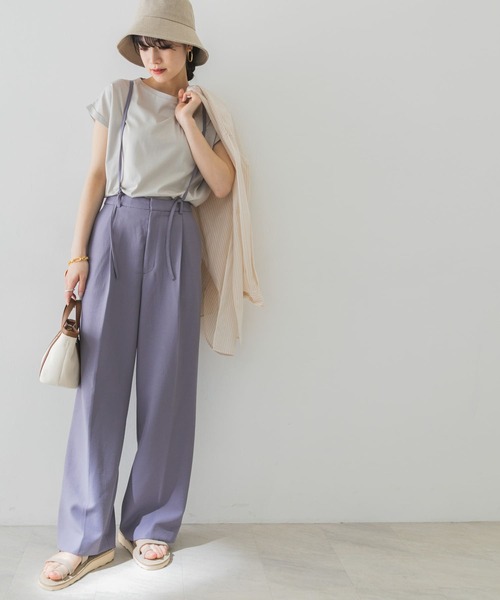 URBAN RESEARCH(アーバンリサーチ)の「サス付きストレートパンツ(その他パンツ・レディース・ブラック/パープル/ホワイト系その他・34/36/38)」の21枚目の写真