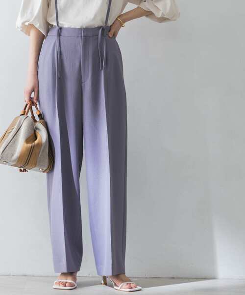 URBAN RESEARCH(アーバンリサーチ)の「サス付きストレートパンツ(その他パンツ・レディース・ブラック/パープル/ホワイト系その他・34/36/38)」の9枚目の写真