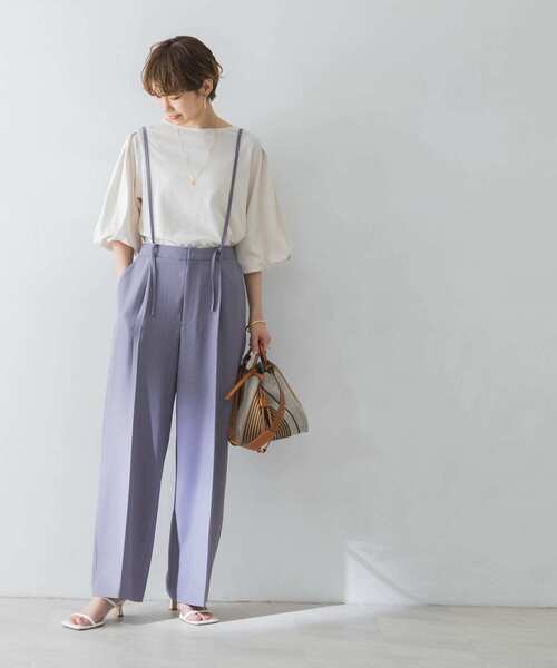 URBAN RESEARCH(アーバンリサーチ)の「サス付きストレートパンツ(その他パンツ・レディース・ブラック/パープル/ホワイト系その他・34/36/38)」の7枚目の写真