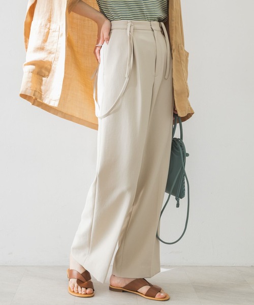 URBAN RESEARCH(アーバンリサーチ)の「サス付きストレートパンツ(その他パンツ・レディース・ブラック/パープル/ホワイト系その他・34/36/38)」の10枚目の写真