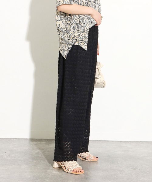 Factor=（ファクターイコール）の「総レースストレートイージーパンツ（その他パンツ・レディース・ブラック/カーキ/イエロー・FREE）」の16枚目の写真