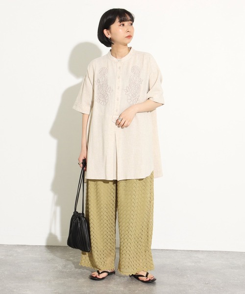 Factor=（ファクターイコール）の「総レースストレートイージーパンツ（その他パンツ・レディース・ブラック/カーキ/イエロー・FREE）」の12枚目の写真