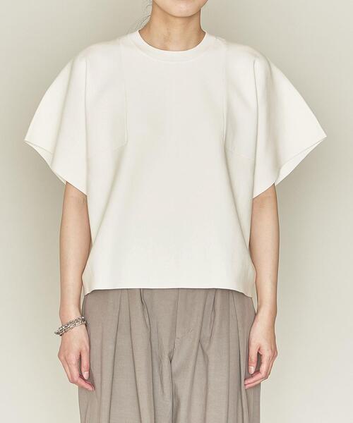 ASTRAET（アストラット）の「＜ASTRAET（アストラット）＞16G ミラノリブ クルーネック プルオーバーニット（ニット/セーター・レディース・オフホワイト/ライトグレー・FREE）」の3枚目の写真