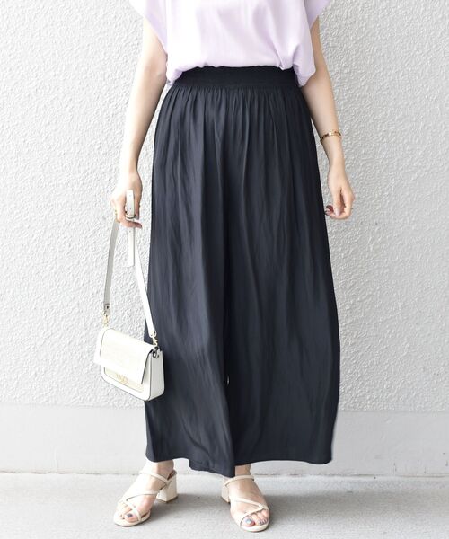 SHIPS(シップス)の「〈手洗い可能〉シャーリングイージーパンツ◇(その他パンツ・レディース・ブラック/カーキ/グリーン・36/38)」の2枚目の写真