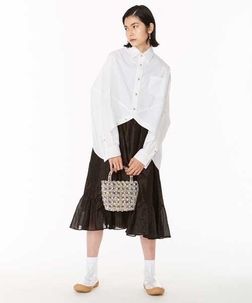 ANEVER（アンエバー）の「【DAHLIA】ビーズニッティング バッグ（ハンドバッグ・レディース・ホワイト系・F）」の6枚目の写真