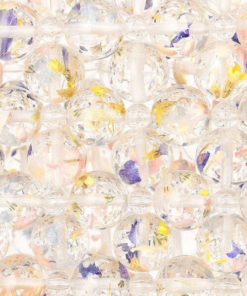 ANEVER（アンエバー）の「【DAHLIA】ビーズニッティング バッグ（ハンドバッグ・レディース・ホワイト系・F）」の3枚目の写真