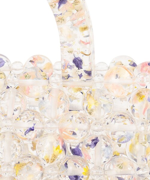 ANEVER（アンエバー）の「【DAHLIA】ビーズニッティング バッグ（ハンドバッグ・レディース・ホワイト系・F）」の5枚目の写真