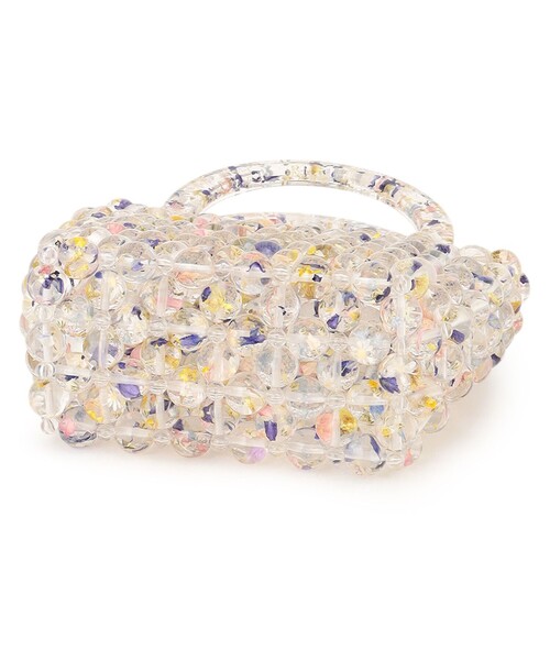 ANEVER（アンエバー）の「【DAHLIA】ビーズニッティング バッグ（ハンドバッグ・レディース・ホワイト系・F）」の7枚目の写真