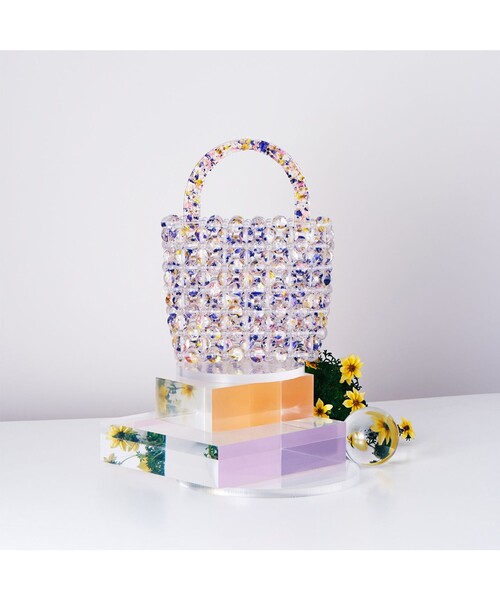 ANEVER（アンエバー）の「【DAHLIA】ビーズニッティング バッグ（ハンドバッグ・レディース・ホワイト系・F）」の10枚目の写真