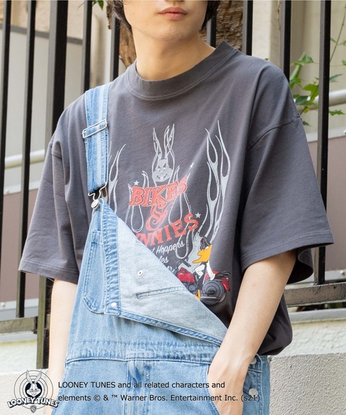 ∴WEGO/別注 LOONEY 【セール】 TUNES TUNES トップス LOONEY プリントビックシルエット5分袖Tシャツ(Tシャツ /カットソー)|Disney(ディズニー)のファッション ∴WEGO/別注 LOONEY 【セール】 TUNES TUNES トップス LOONEY プリントビックシルエット5分袖Tシャツ(Tシャツ /カットソー)|Disney(ディズニー)のファッション