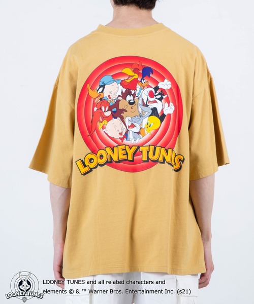 Disney（ディズニー）の「∴WEGO/別注 LOONEY TUNES プリントビックシルエット5分袖Tシャツ（Tシャツ/カットソー・メンズ・ホワイト/イエロー/ホワイト系その他/スミクロ・MEDIUM/LARGE）」の18枚目の写真