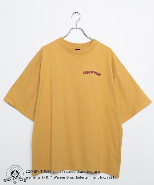 Disney（ディズニー）の「∴WEGO/別注 LOONEY TUNES プリントビックシルエット5分袖Tシャツ（Tシャツ/カットソー・メンズ・ホワイト/イエロー/ホワイト系その他/スミクロ・MEDIUM/LARGE）」の8枚目の写真