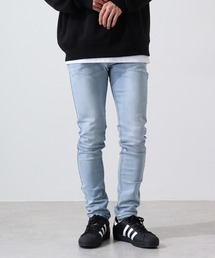 ストレッチデニムパンツ テーパード ニットデニム