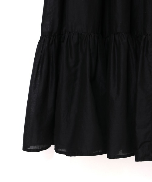 ADAM ET ROPE'（アダムエロペ）の「バックリボンコットンティアードワンピース（ワンピース・レディース・ブラック/ブラウン/レッド/ミント・FREE）」の11枚目の写真