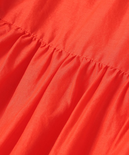 ADAM ET ROPE'（アダムエロペ）の「バックリボンコットンティアードワンピース（ワンピース・レディース・ブラック/ブラウン/レッド/ミント・FREE）」の15枚目の写真