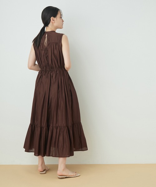 ADAM ET ROPE'（アダムエロペ）の「バックリボンコットンティアードワンピース（ワンピース・レディース・ブラック/ブラウン/レッド/ミント・FREE）」の22枚目の写真