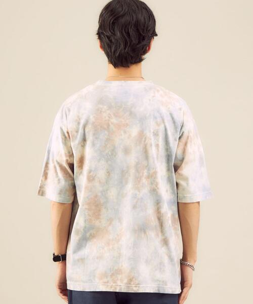 green label relaxing（グリーンレーベルリラクシング）の「SC フォギー タイダイ クルーネック 半袖 Tシャツ カットソー（Tシャツ/カットソー・メンズ・ホワイト/グレー/ナチュラル・SMALL/MEDIUM/LARGE/X-LARGE）」の7枚目の写真