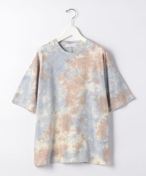 green label relaxing（グリーンレーベルリラクシング）の「SC フォギー タイダイ クルーネック 半袖 Tシャツ カットソー（Tシャツ/カットソー・メンズ・ホワイト/グレー/ナチュラル・SMALL/MEDIUM/LARGE/X-LARGE）」の10枚目の写真