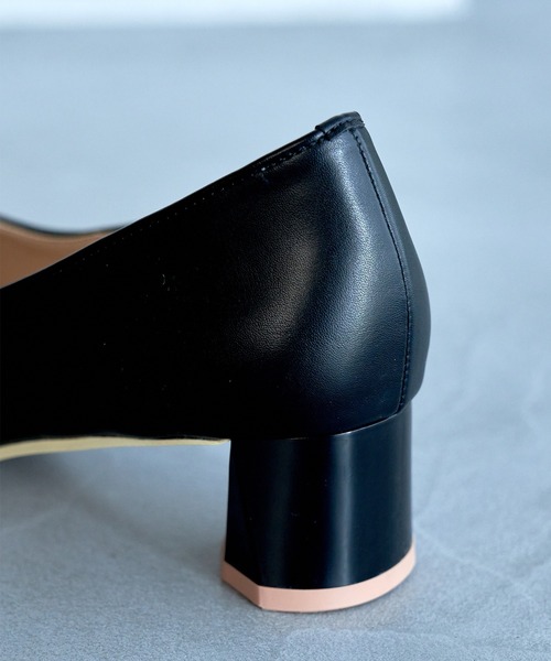 ROPE' PICNIC（ロペピクニック）の「スクエアトゥペイントヒールパンプス（パンプス・レディース・ブラック/イエロー・23.0cm/23.5cm/24.0cm/24.5cm）」の7枚目の写真