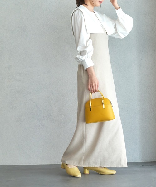 ROPE' PICNIC（ロペピクニック）の「スクエアトゥペイントヒールパンプス（パンプス・レディース・ブラック/イエロー・23.0cm/23.5cm/24.0cm/24.5cm）」の10枚目の写真