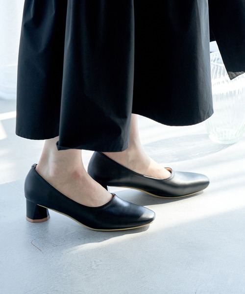 ROPE' PICNIC（ロペピクニック）の「スクエアトゥペイントヒールパンプス（パンプス・レディース・ブラック/イエロー・23.0cm/23.5cm/24.0cm/24.5cm）」の12枚目の写真