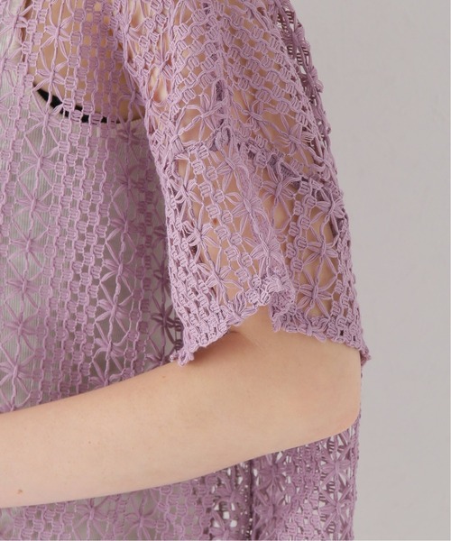 Simplicite（サンプリシテ）の「インナー付きカットレースプルオーバー◆（Tシャツ/カットソー・レディース・パープル/イエロー・FREE）」の8枚目の写真