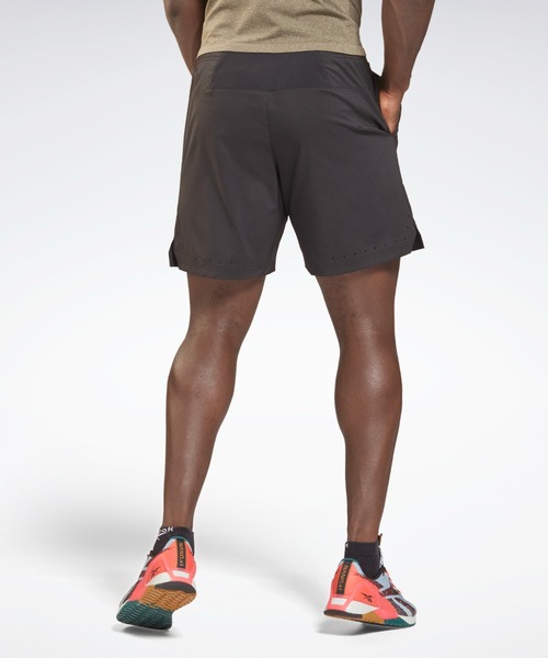 Reebok(リーボック)の「ユナイテッド バイ フィットネス アスリート ショーツ / ハーフパンツ / ショートパンツ(スウェットパンツ・メンズ・ブラック/ブルー・SMALL/MEDIUM/LARGE/X-LARGE/XX-LARGE/X-SMALL/XXX-LARGE)」の3枚目の写真