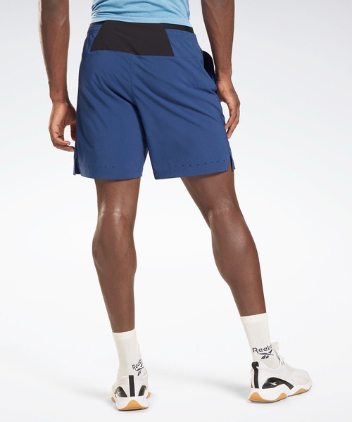 Reebok(リーボック)の「ユナイテッド バイ フィットネス アスリート ショーツ / ハーフパンツ / ショートパンツ(スウェットパンツ・メンズ・ブラック/ブルー・SMALL/MEDIUM/LARGE/X-LARGE/XX-LARGE/X-SMALL/XXX-LARGE)」の8枚目の写真