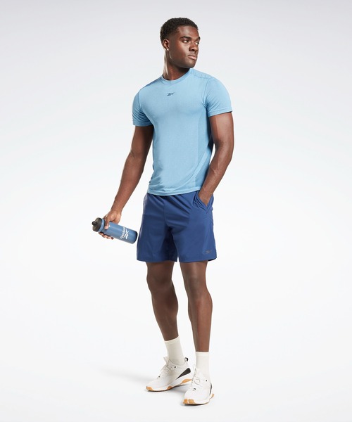 Reebok(リーボック)の「ユナイテッド バイ フィットネス アスリート ショーツ / ハーフパンツ / ショートパンツ(スウェットパンツ・メンズ・ブラック/ブルー・SMALL/MEDIUM/LARGE/X-LARGE/XX-LARGE/X-SMALL/XXX-LARGE)」の11枚目の写真