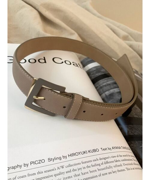 RESEXXY（リゼクシー）の「デザインバックルベルト（ベルト・レディース・ホワイト/ベージュ/ブラック・FREE）」の3枚目の写真