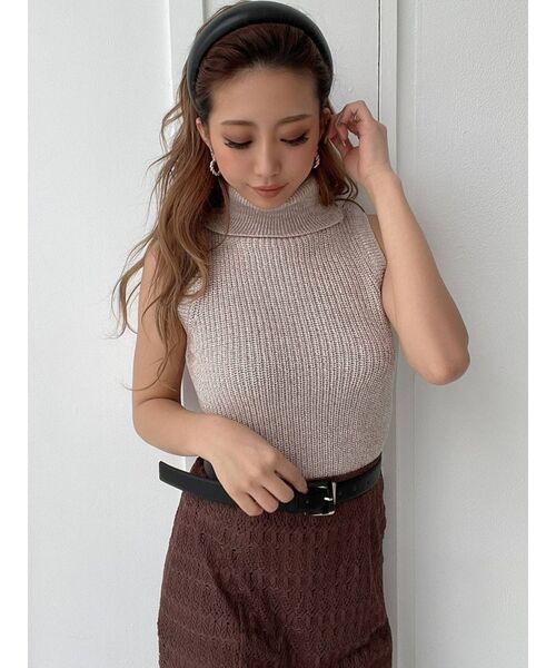 RESEXXY（リゼクシー）の「デザインバックルベルト（ベルト・レディース・ホワイト/ベージュ/ブラック・FREE）」の8枚目の写真