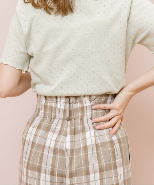 flower（フラワー）の「プチレースTシャツ（Tシャツ/カットソー・レディース・ブラウン/アイボリー/グリーン・FREE）」の18枚目の写真