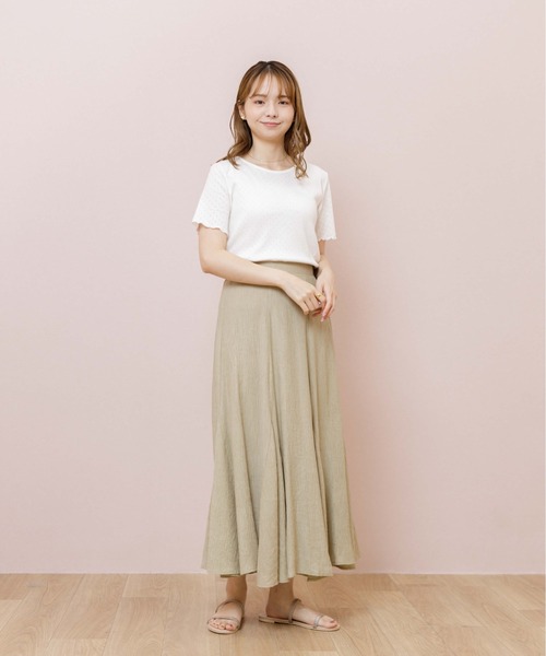 flower（フラワー）の「プチレースTシャツ（Tシャツ/カットソー・レディース・ブラウン/アイボリー/グリーン・FREE）」の13枚目の写真