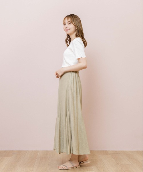 flower（フラワー）の「プチレースTシャツ（Tシャツ/カットソー・レディース・ブラウン/アイボリー/グリーン・FREE）」の22枚目の写真