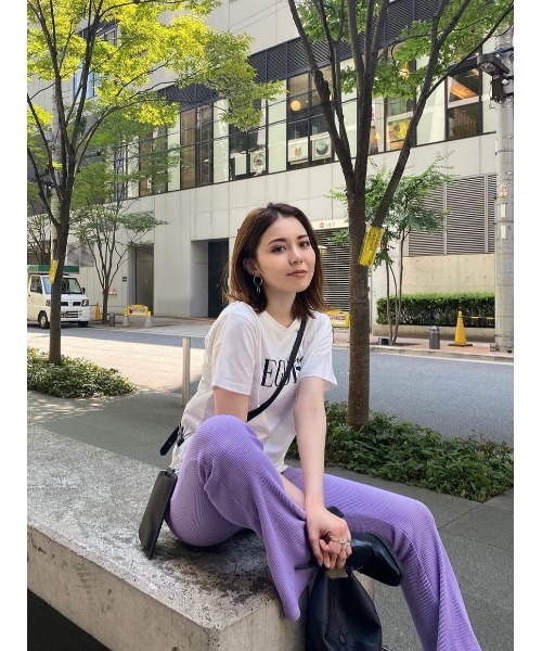 EGOIST(エゴイスト)の「EGOISTロゴTシャツ(Tシャツ/カットソー・レディース・ホワイト/ブラック/シルバー・FREE)」の8枚目の写真