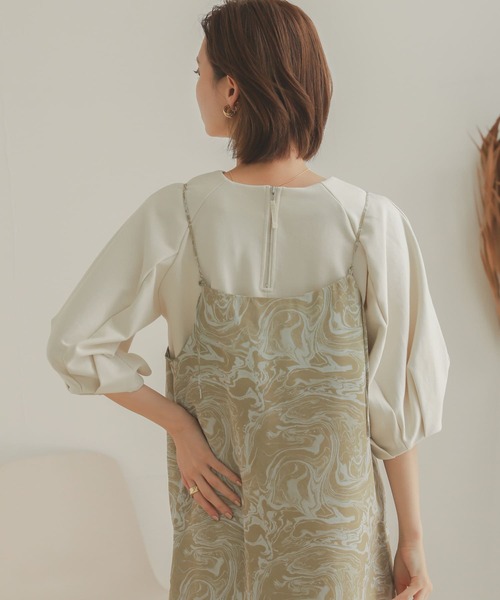 SENSE OF PLACE by URBAN RESEARCH（センスオブプレイスバイアーバンリサーチ）の「コクーンタックスリーブカットトップ（Tシャツ/カットソー・レディース・ブラック/アイボリー・ONE）」の17枚目の写真