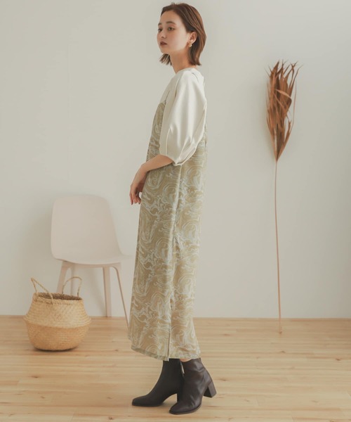 SENSE OF PLACE by URBAN RESEARCH（センスオブプレイスバイアーバンリサーチ）の「コクーンタックスリーブカットトップ（Tシャツ/カットソー・レディース・ブラック/アイボリー・ONE）」の6枚目の写真